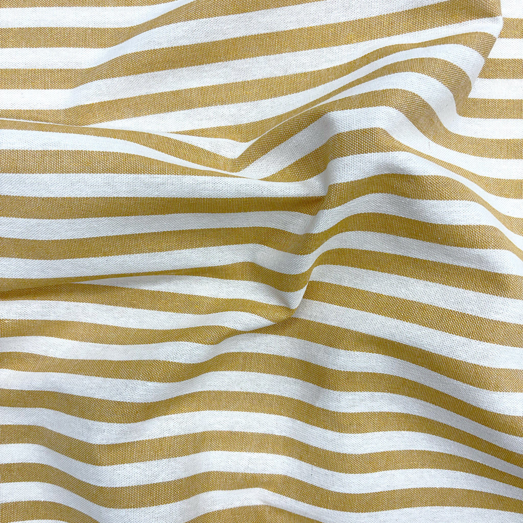 cotton furniture / ochre stripe