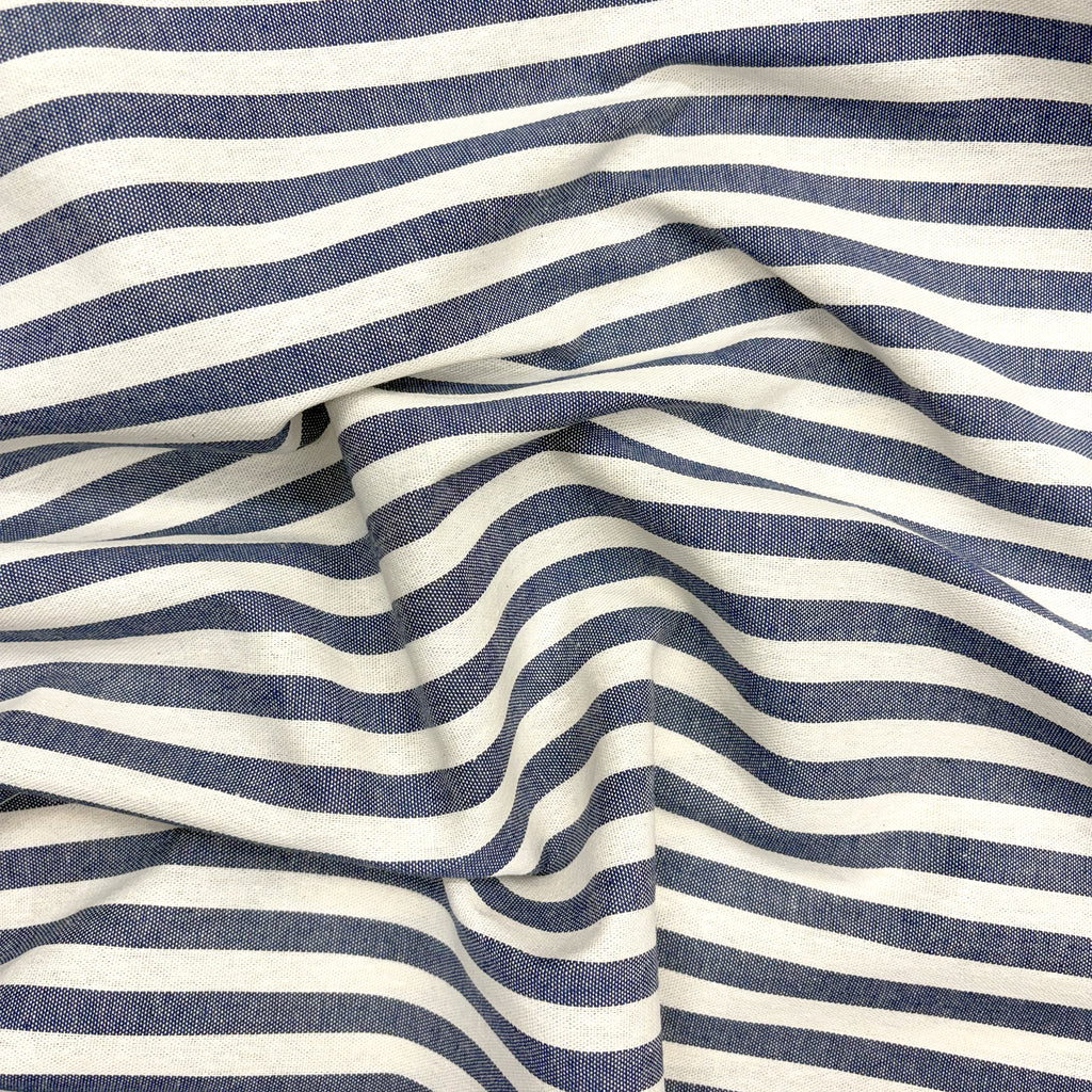 cotton furniture / blue stripe