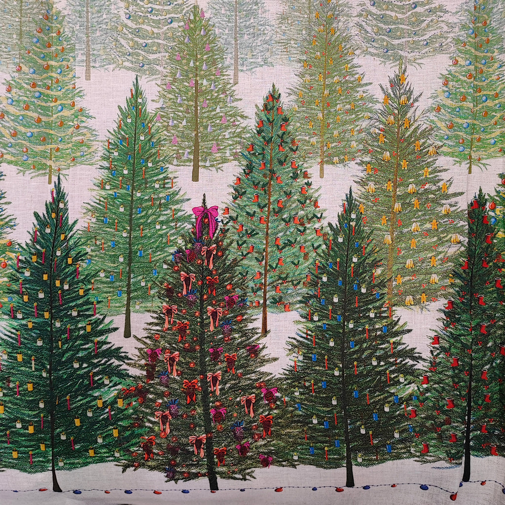 Tessitura Toscana Telerie / pure linen with Christmas pine pattern