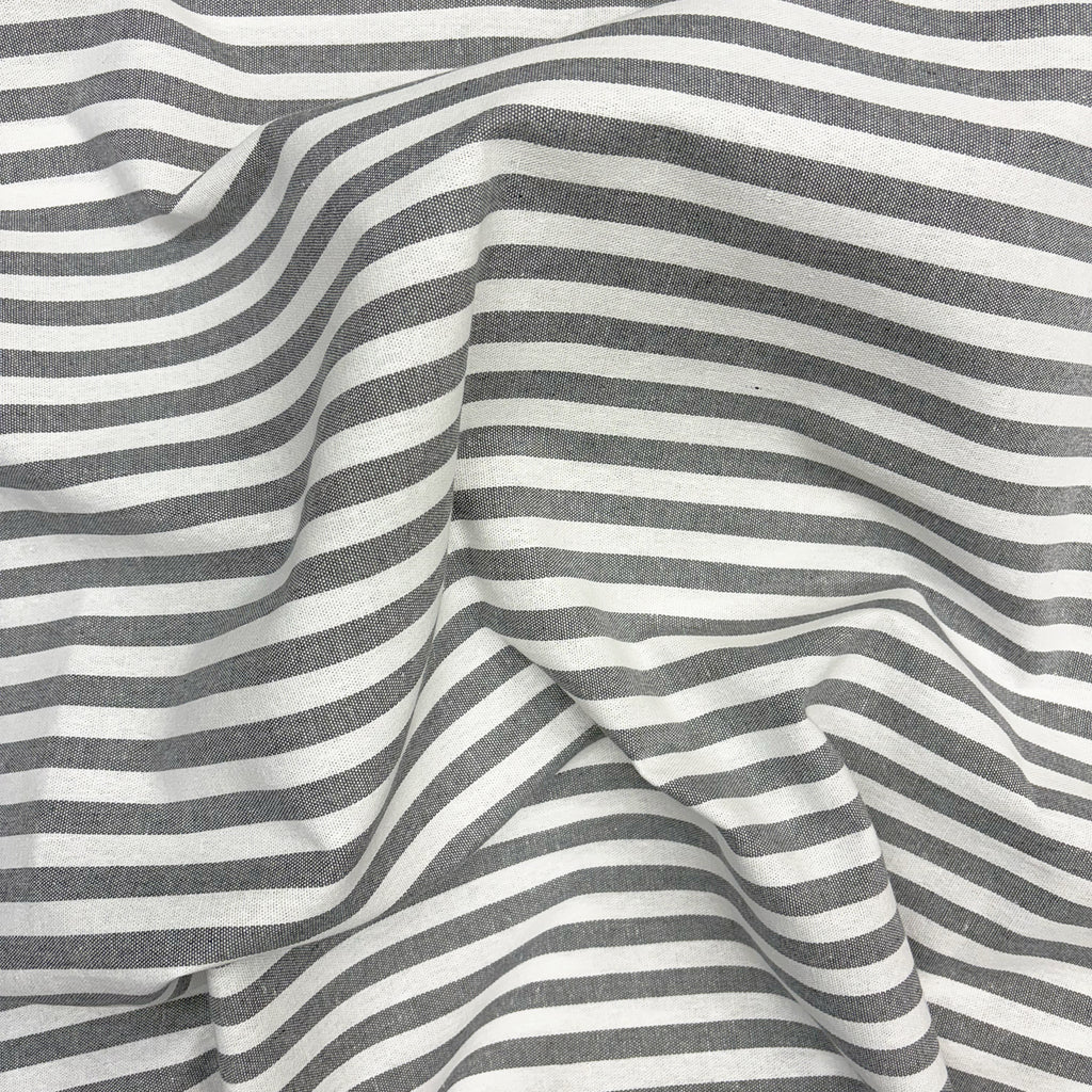cotton furniture / grey stripe