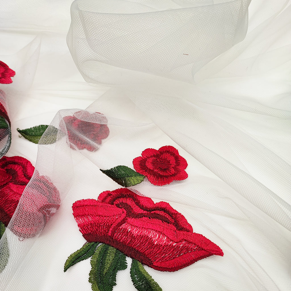 embroidered tulle / design 1
