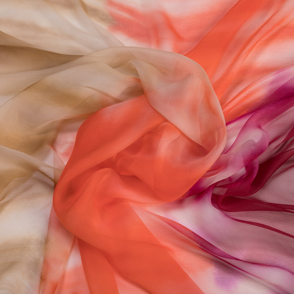 Perfetta blouse chiffon fantasia foliage