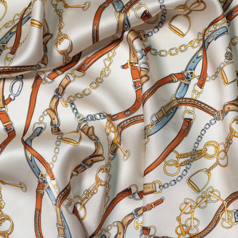 Patterned Italian silk