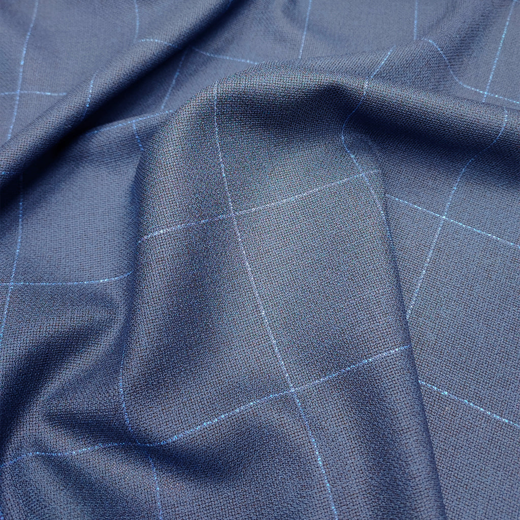 check linen, wool and silk / design 5