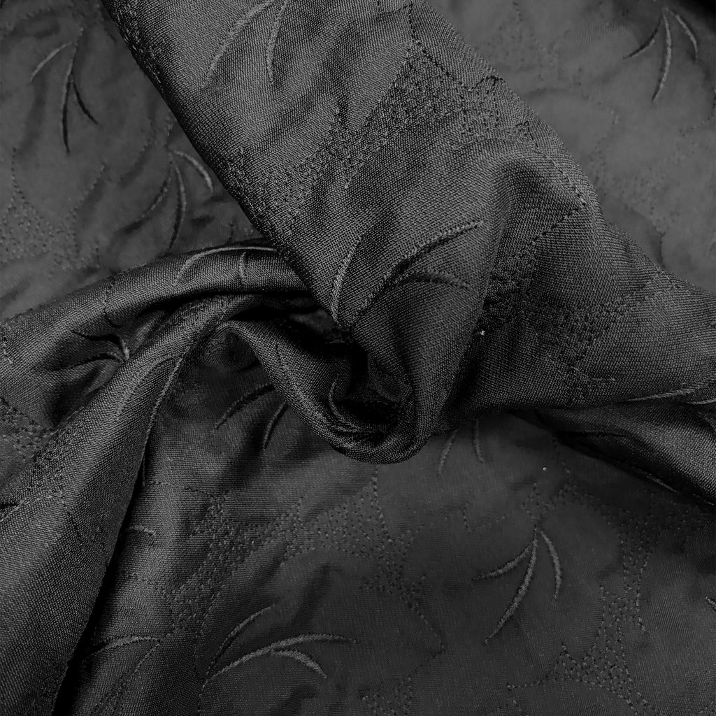 broccato imbottito e ricamato / nero
