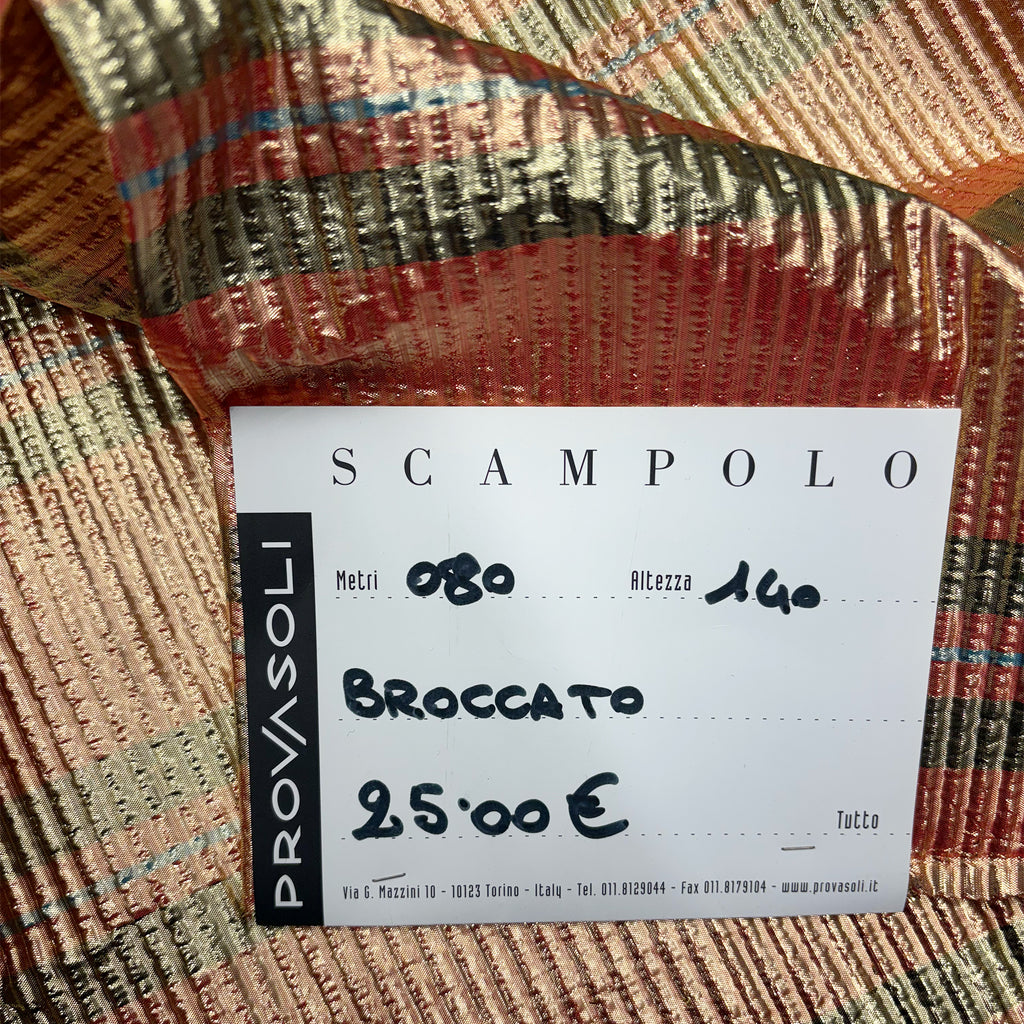 remnant of Scottish patterned silk brocade