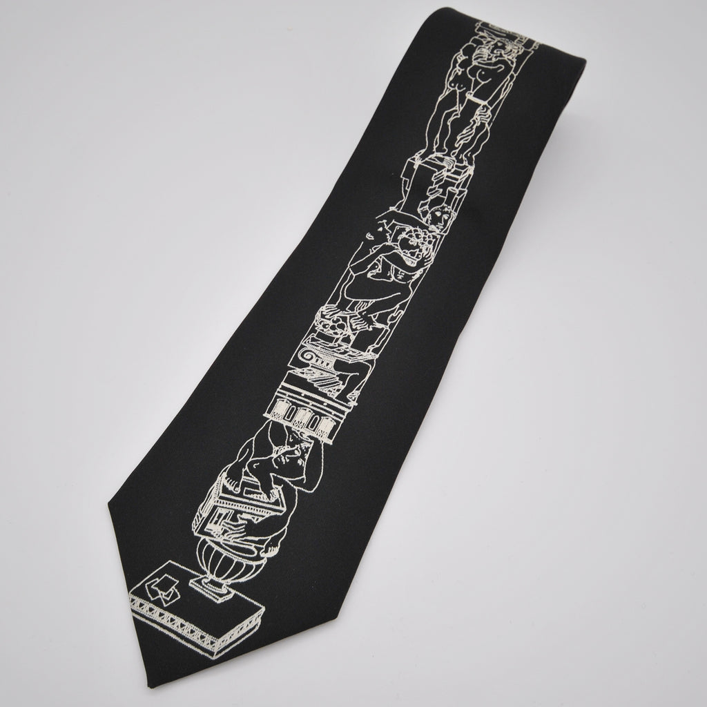 Fornasetti tie - original vintage La Follia Pratica design
