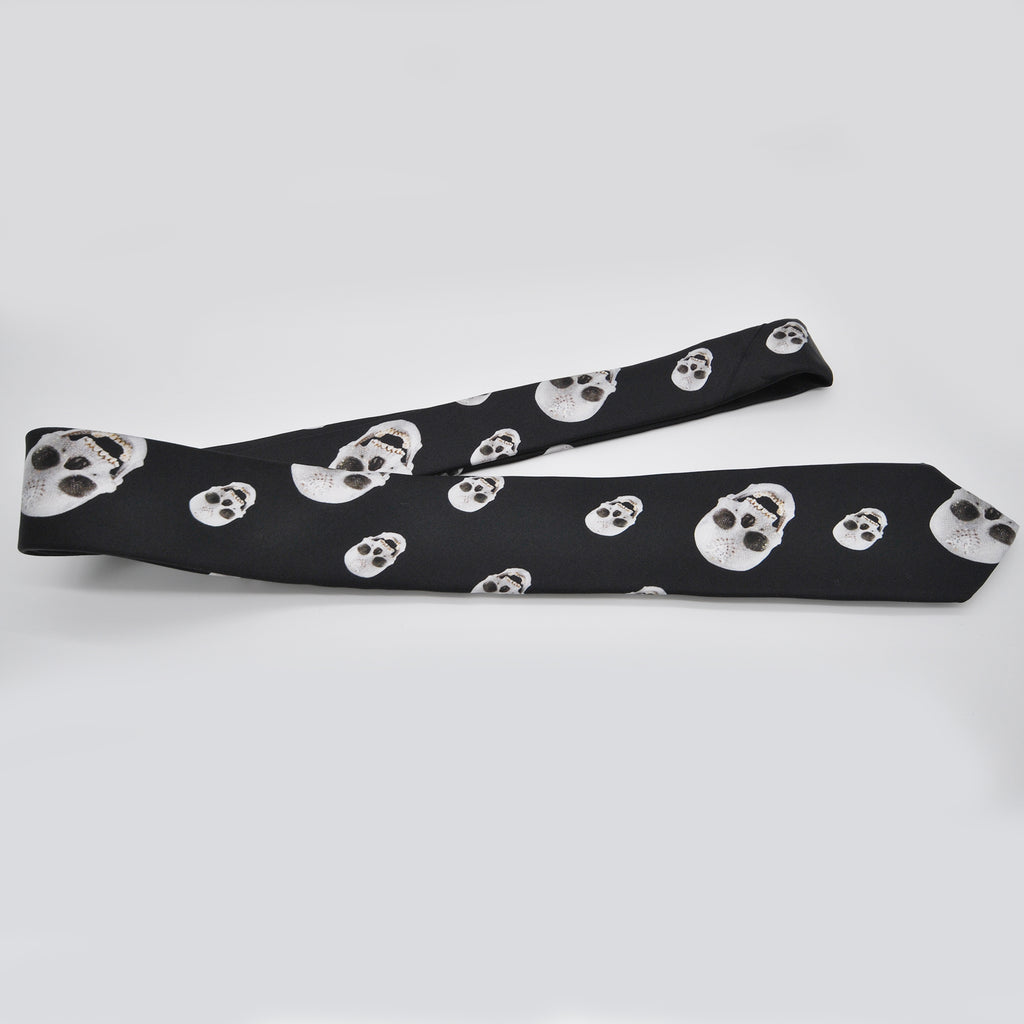 Silk tie - Damien Hirst diamond skull design