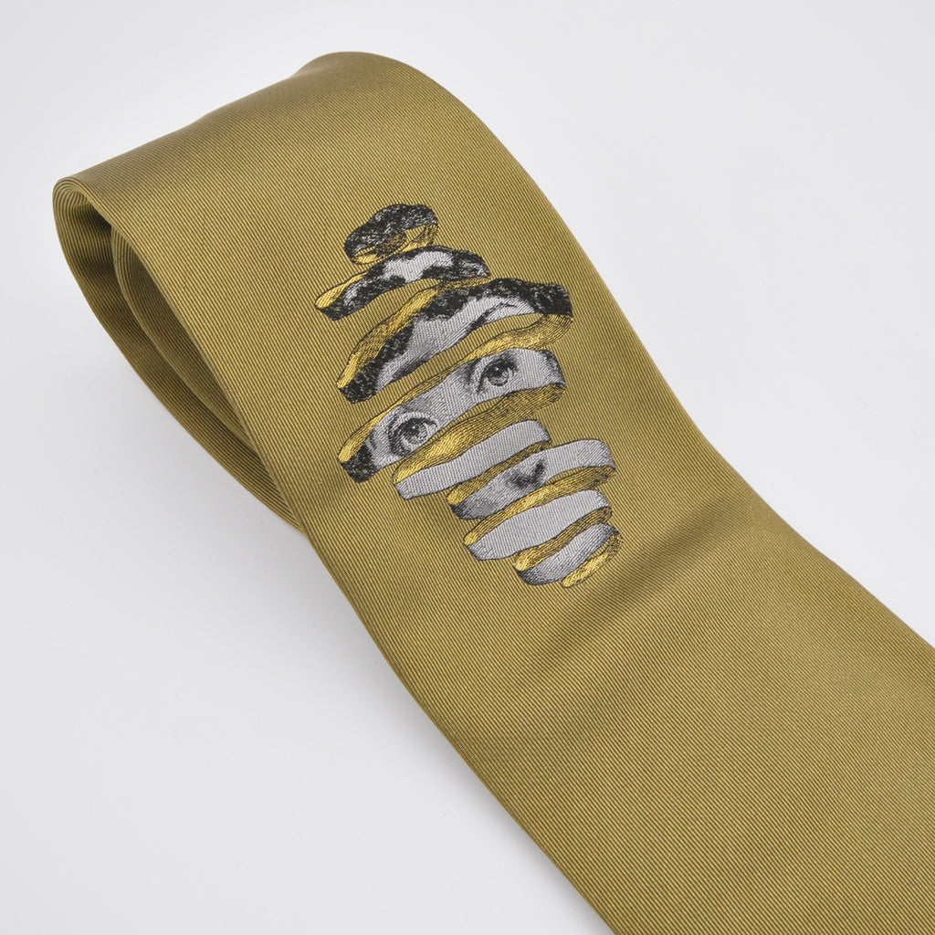 Cravatta Fornasetti - originale vintage disegno Volto Fornasetti disponibile in 2 colori