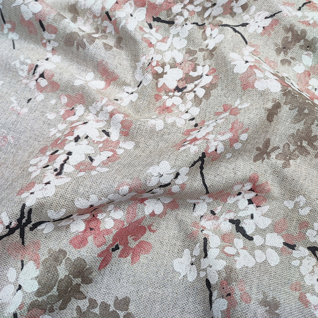 stain-resistant resin cotton tablecloth / cherry blossom pattern