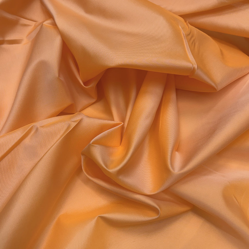 cupro bemberg lining - iridescent sonia feather / mandarin