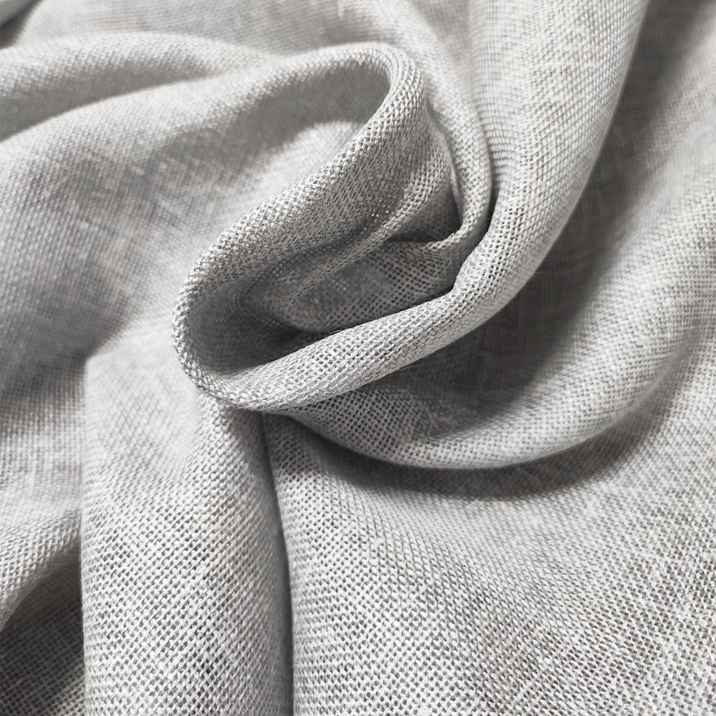 garza in misto lino a trama aperta per tende / colore grigio perla