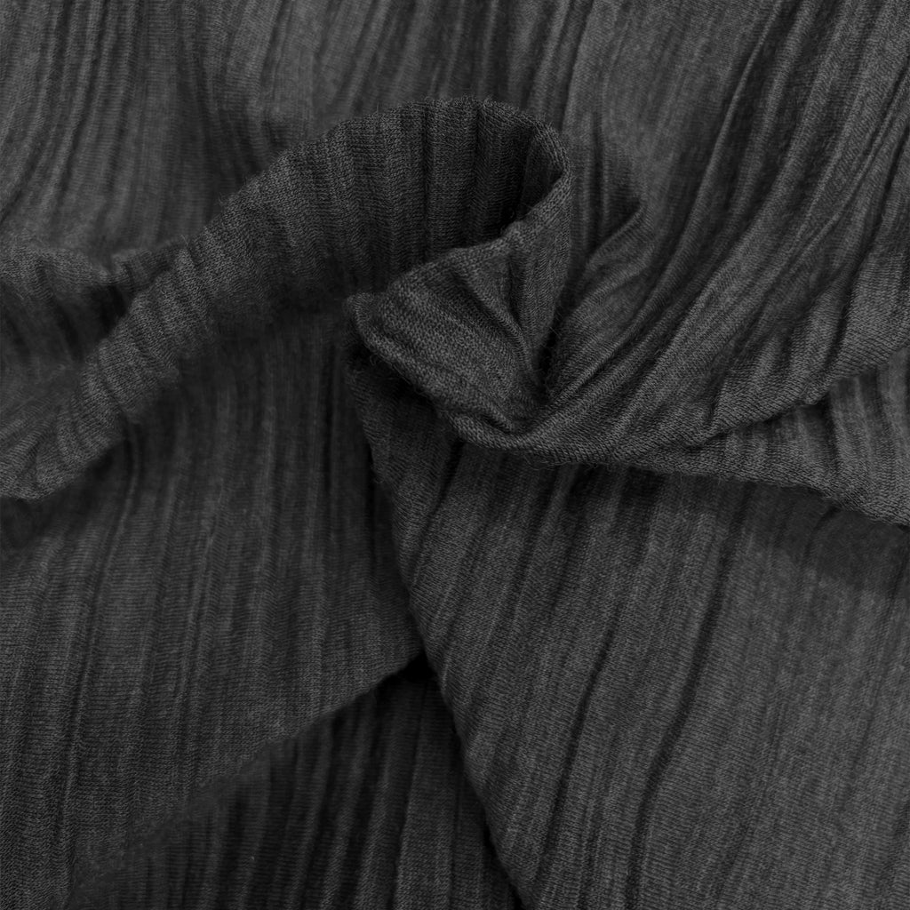 jersey di lana plissettato / grigio antracite