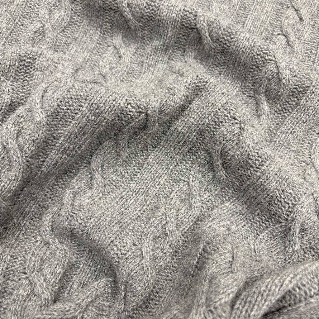 maglia di lana a treccia / colore 1