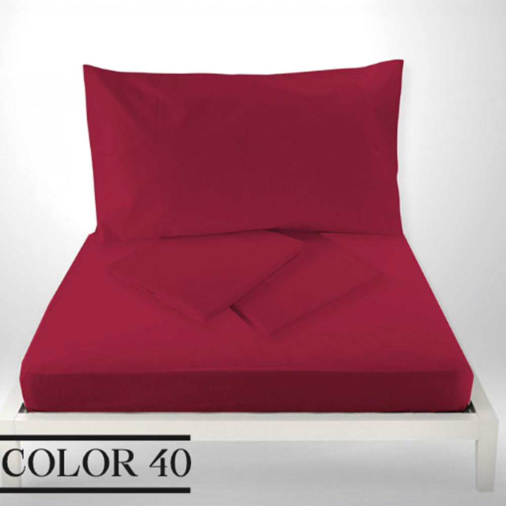 double sheets in cotton percale / color 40