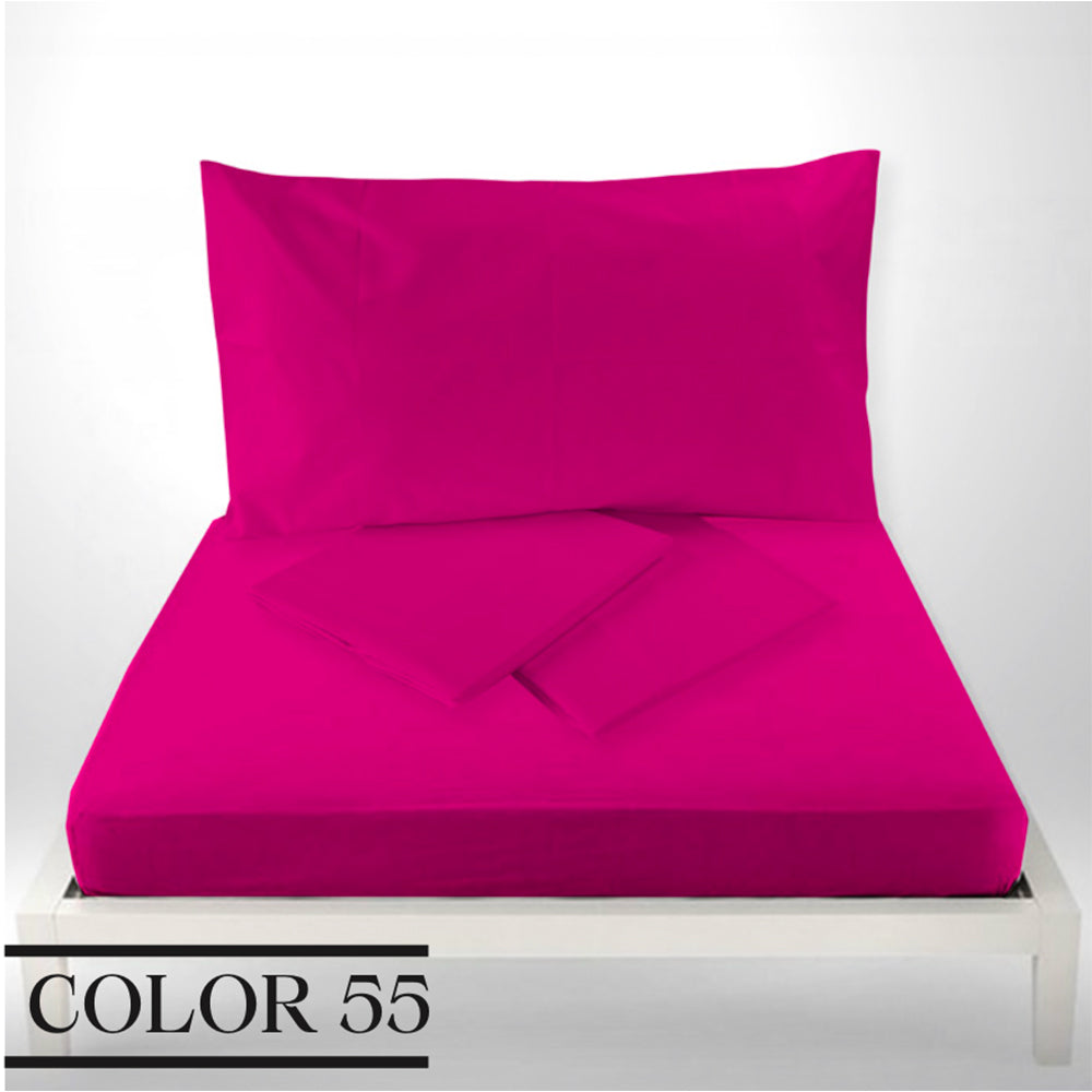 double sheets in cotton percale / color 55