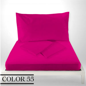 double sheets in cotton percale / color 55