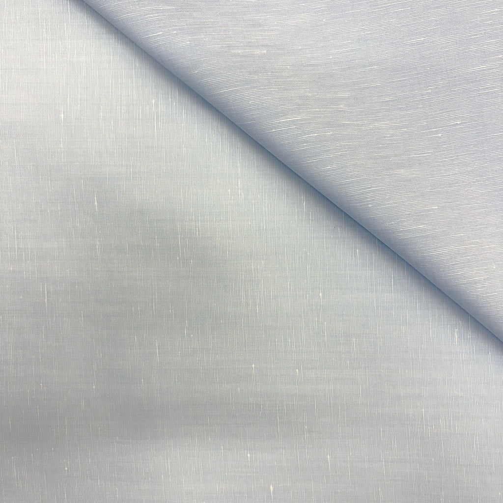 lino e cotone da camicia / azzurro