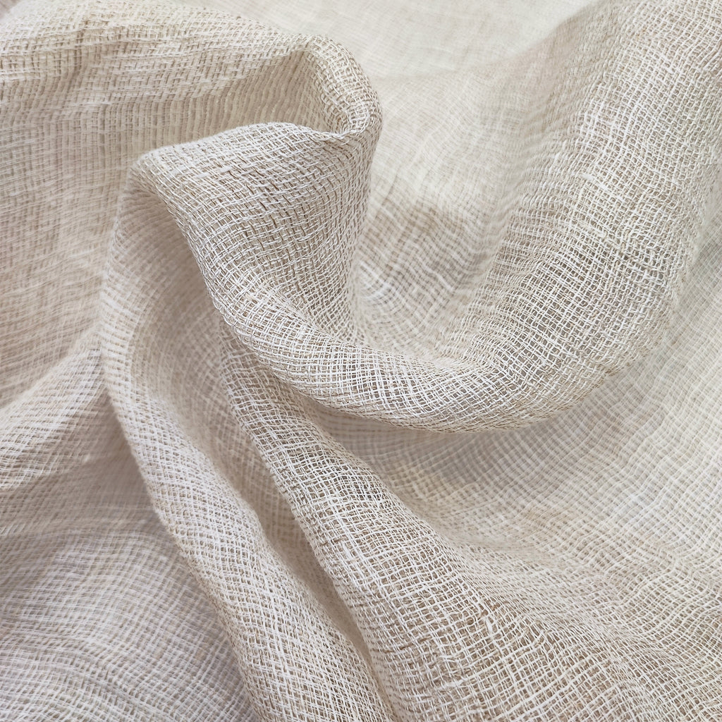 pure linen gauze for curtains / madras workmanship