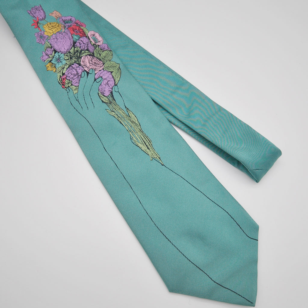 Cravatta Fornasetti - originale vintage disegno The Flowers