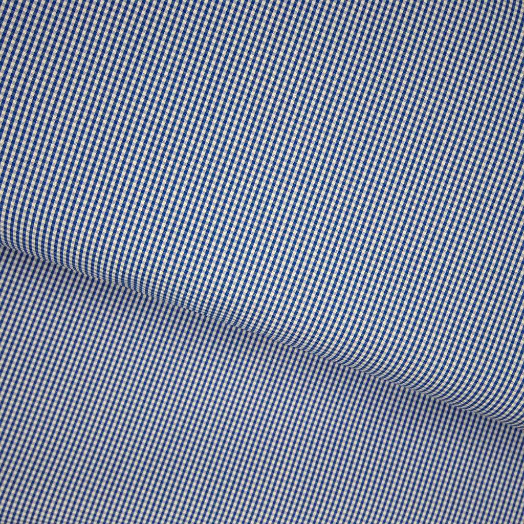 micro quadretto vichy da camicia / blu