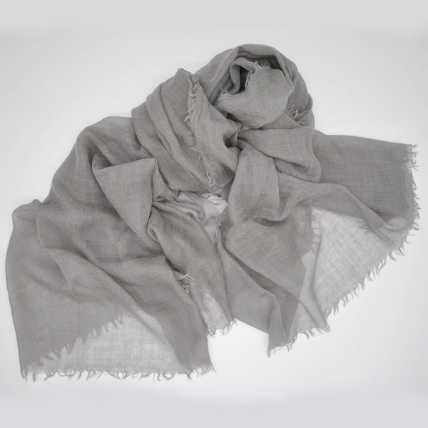 Scialle In Viscosa E Acrilico - Pashmina Elegante 203x70 Cm Con Frange - Foto 3