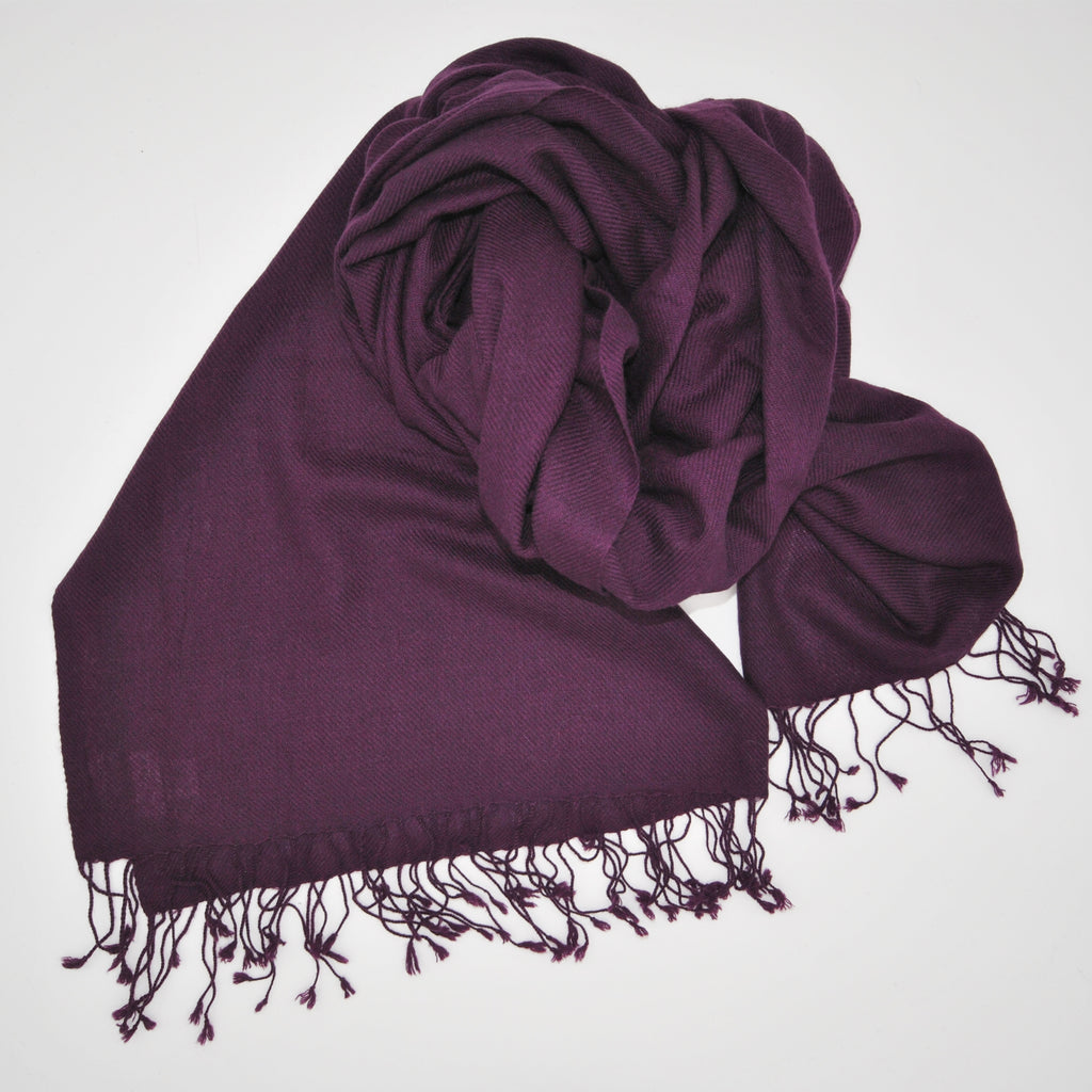 diagonal thread cashmere scarf