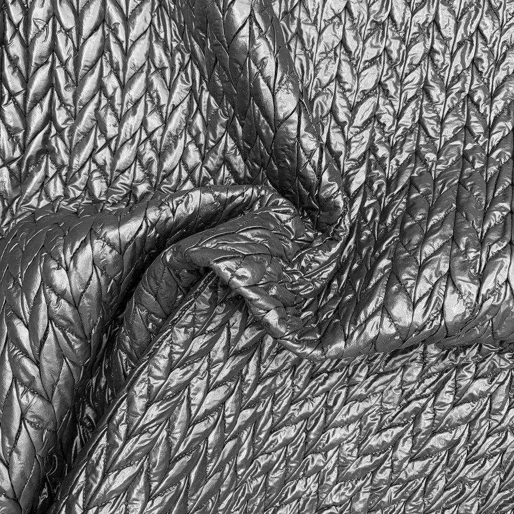 piumino invernale imbottito Moncler elasticizzato / disegno treccia