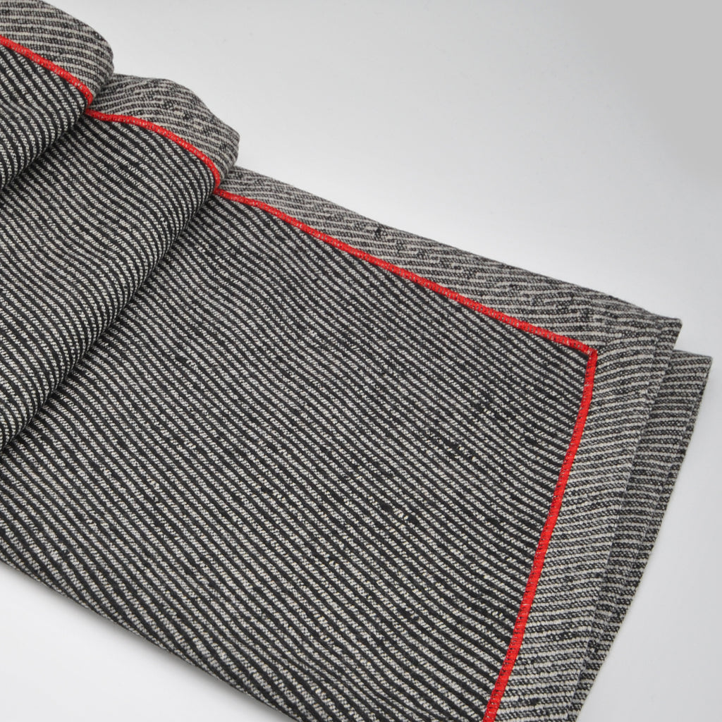 plaid in lana e cashmere lavorazione diagonale