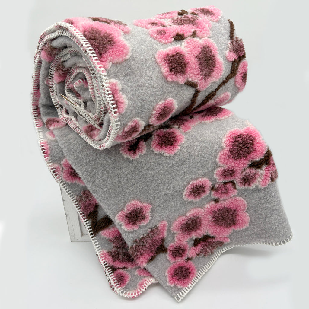plaid in lana cotta Appodia / albero di ciliegio