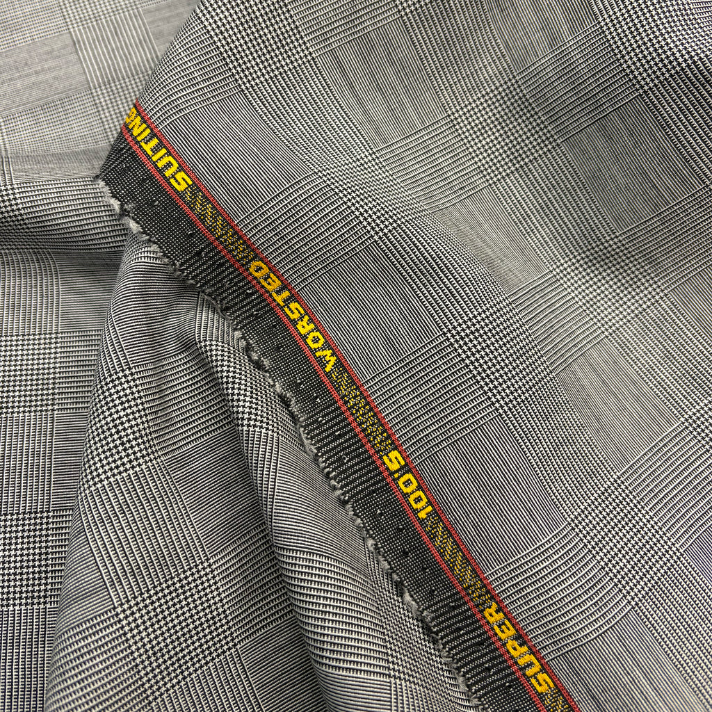 pie de poule super 100's worsted / made in england