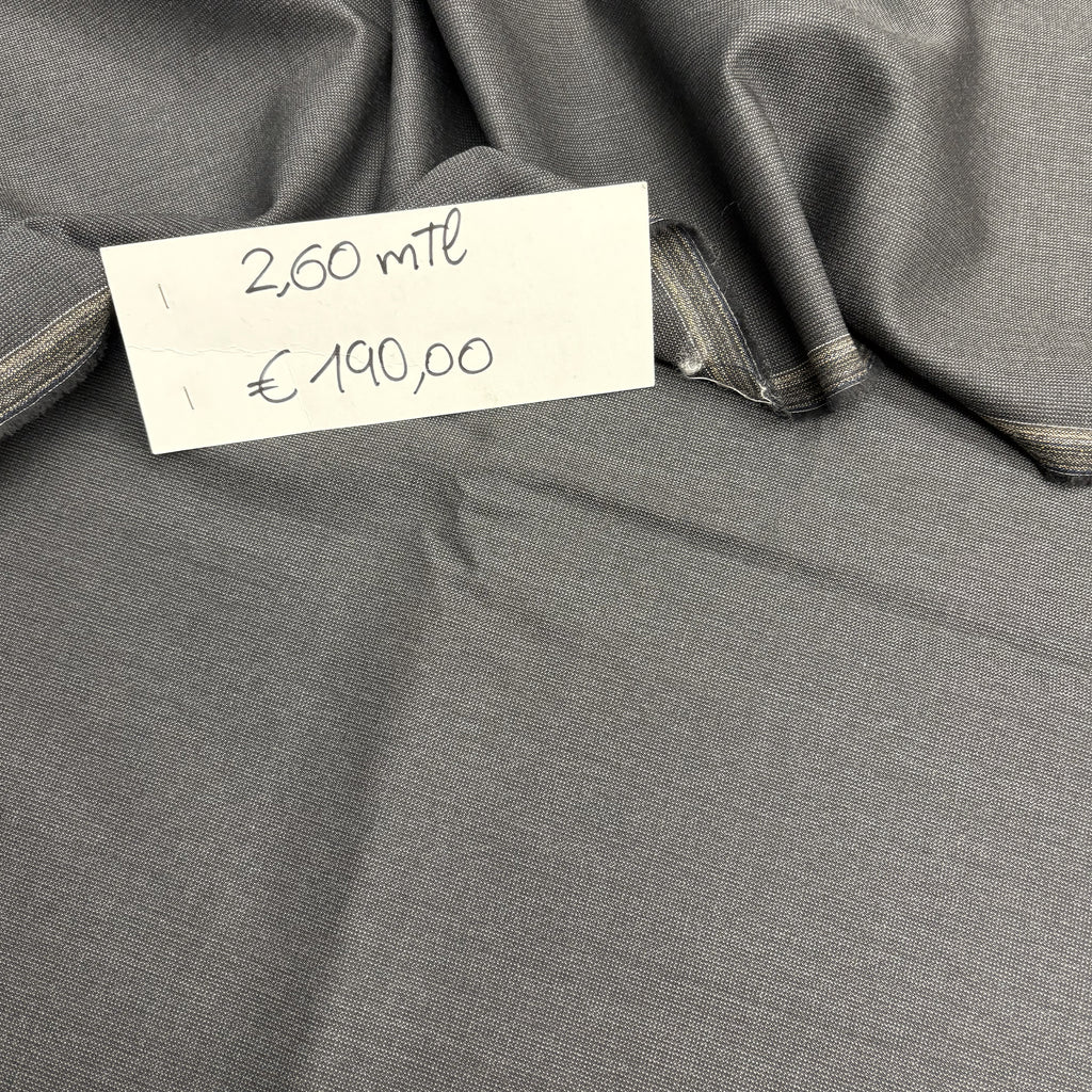 scampolo punta a spillo in pura lana / colore grigio