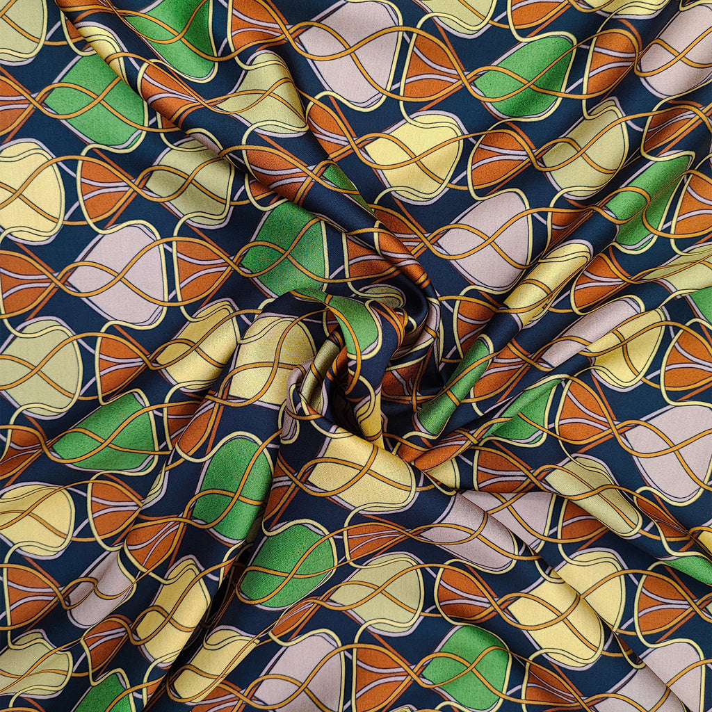 viscose satin / pattern 1