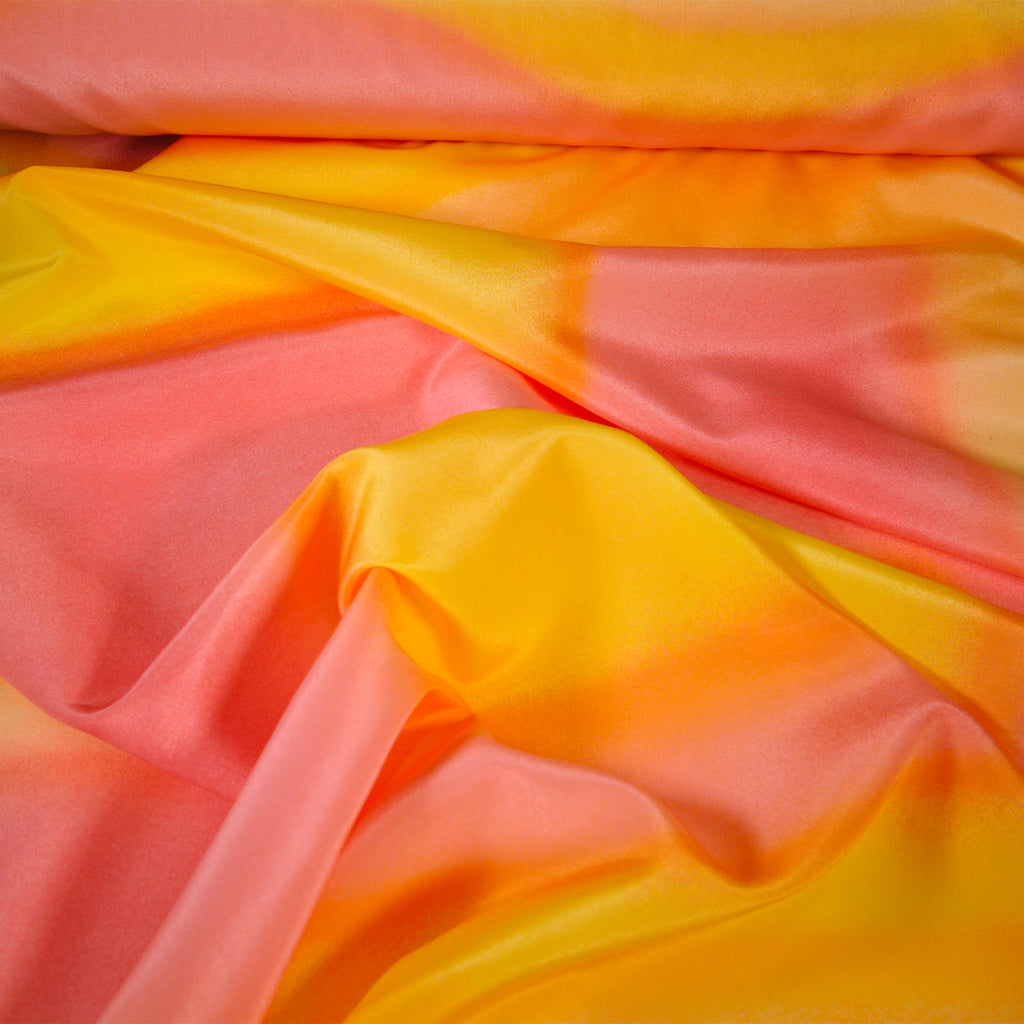 crepe de chine remnant in pure silk / patterned 5