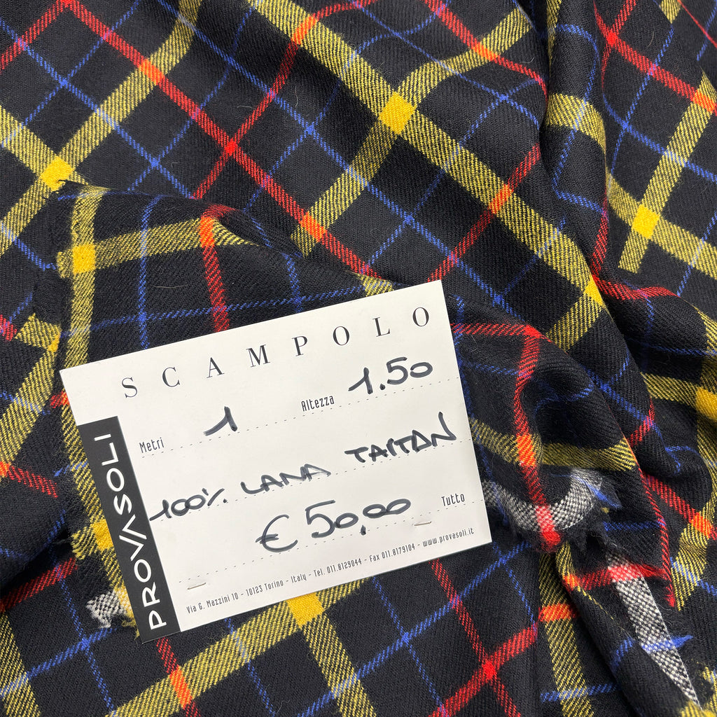 wool tartan remnant