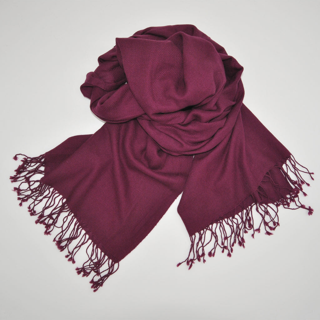 diagonal thread cashmere scarf