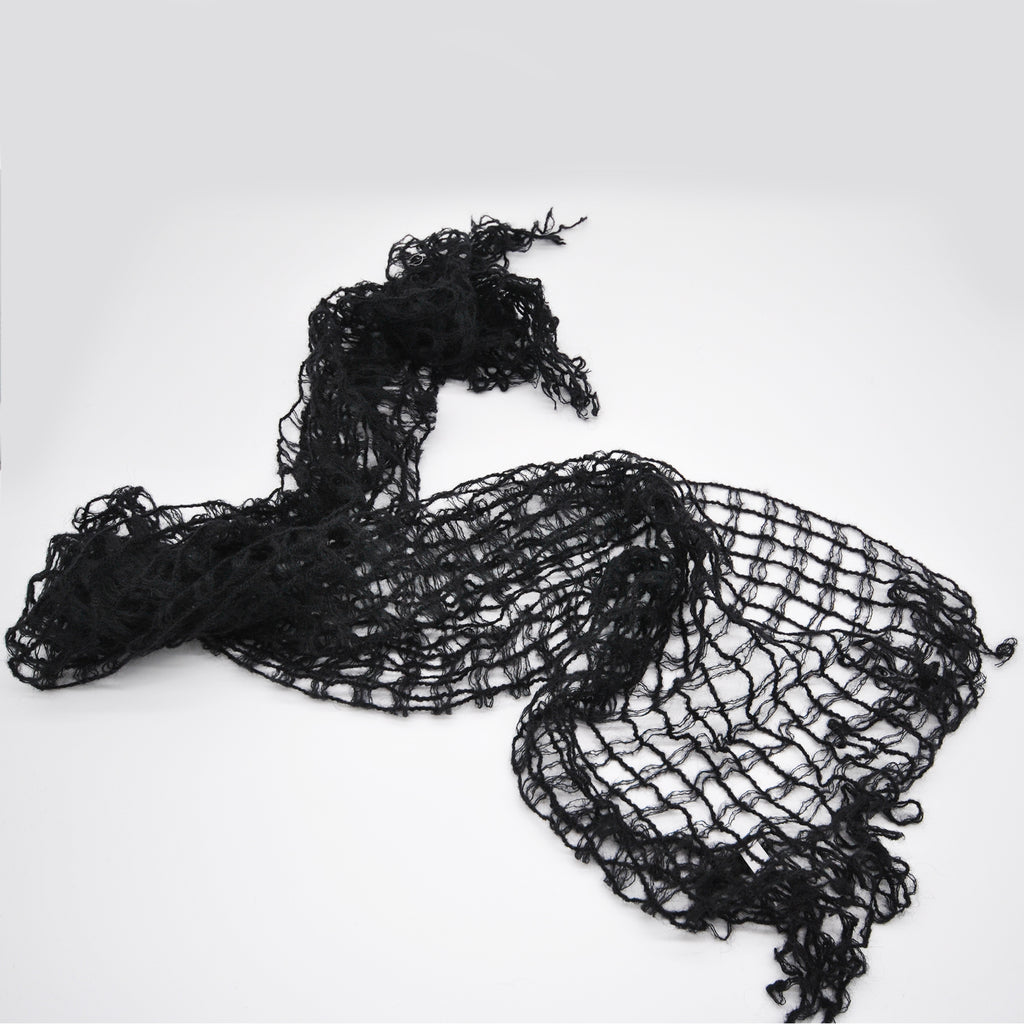 mohair wool mesh scarf