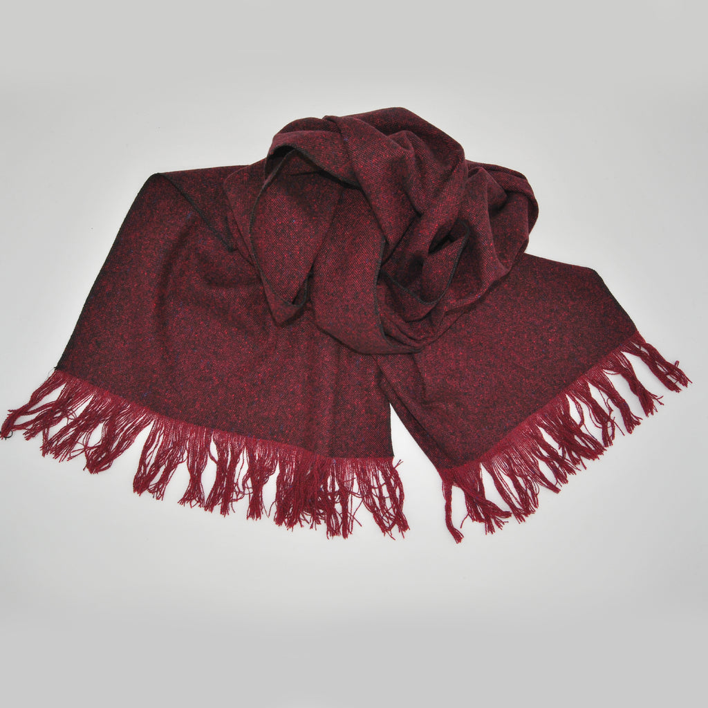 pure cashmere tweed scarf