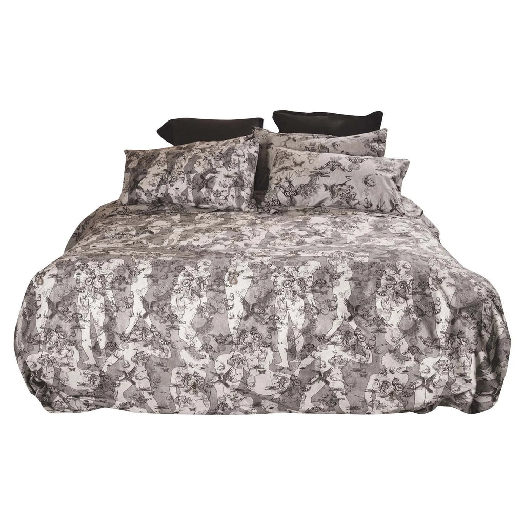 Tessitura Toscana Telerie Tribal pattern double sheets