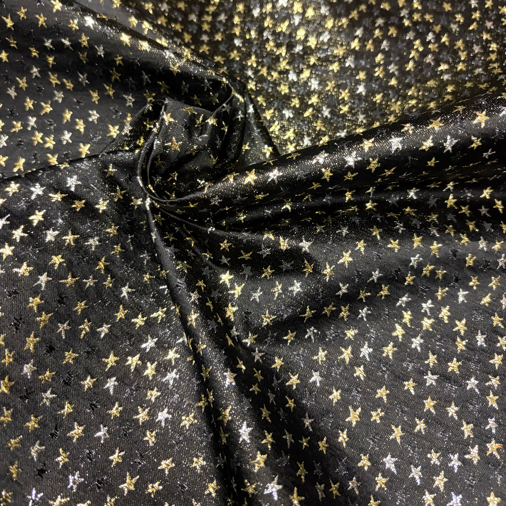 tessuto laminato / fantasia stelle