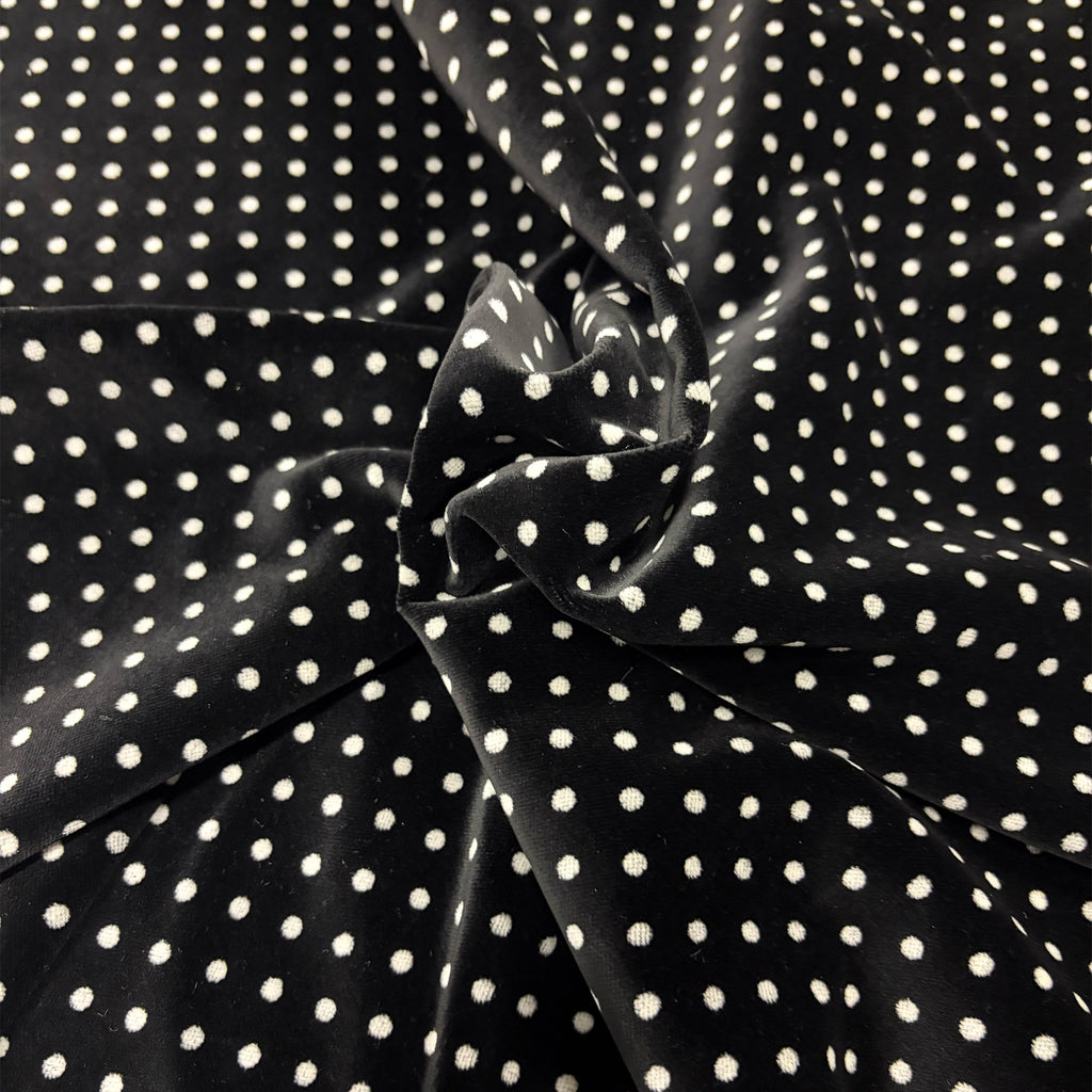 velluto liscio tedesco / pois