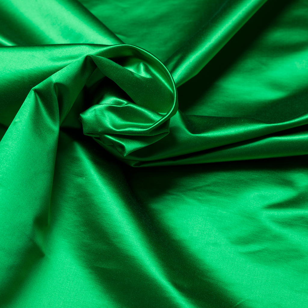 Tessuto Duchesse elasticizzato in tinta unita verde petrolio