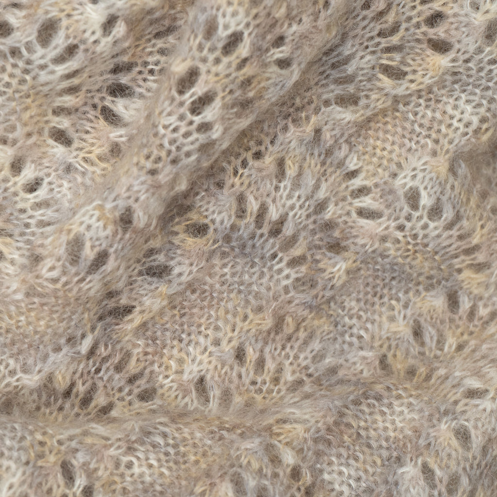 patterned tricot mohair wool / design 3 