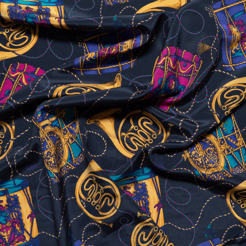 Patterned Italian silk / design 85 