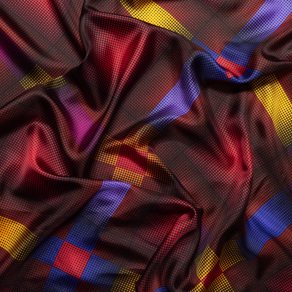 patterned Italian silk / design 51 