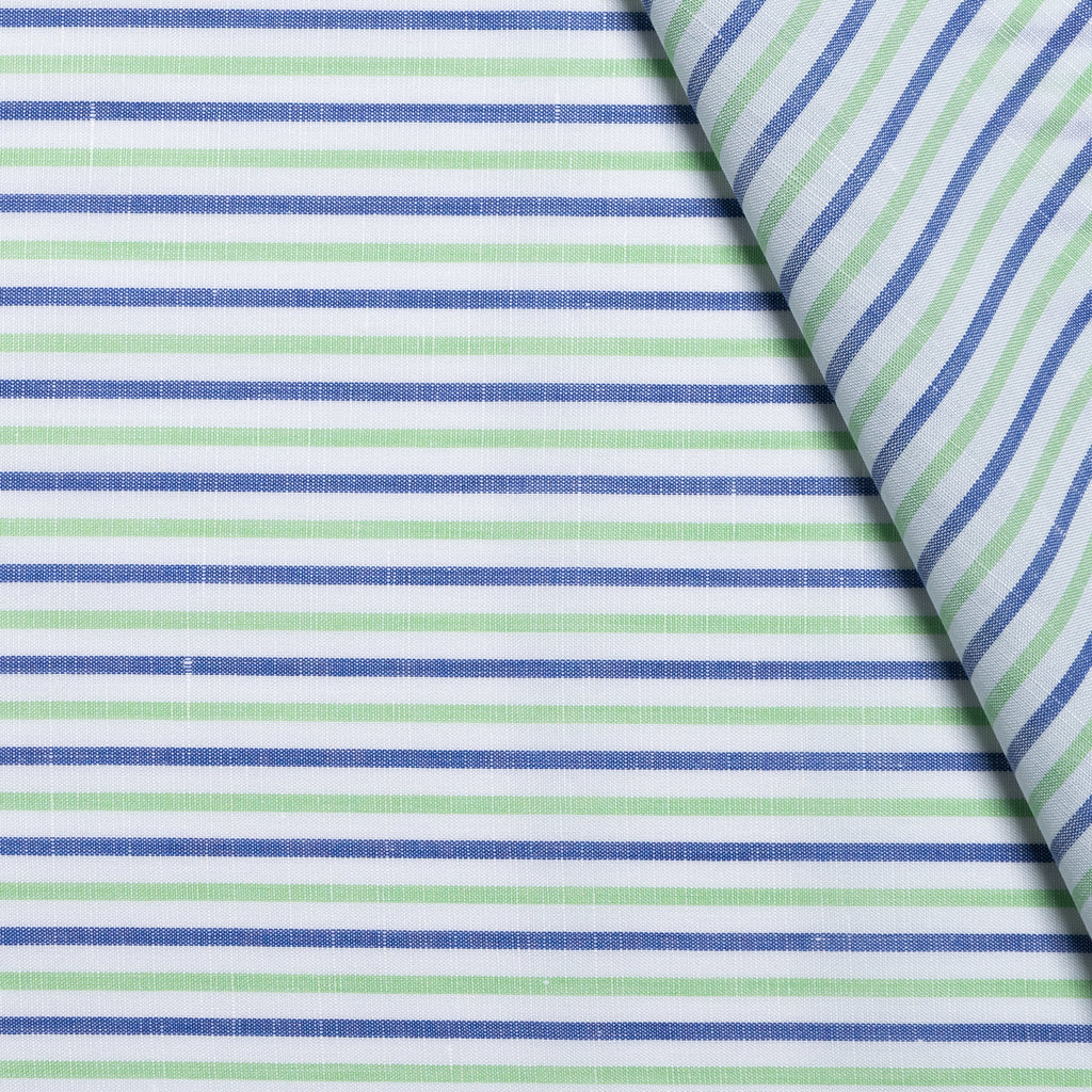 striped linen shirt fabric / design 12 