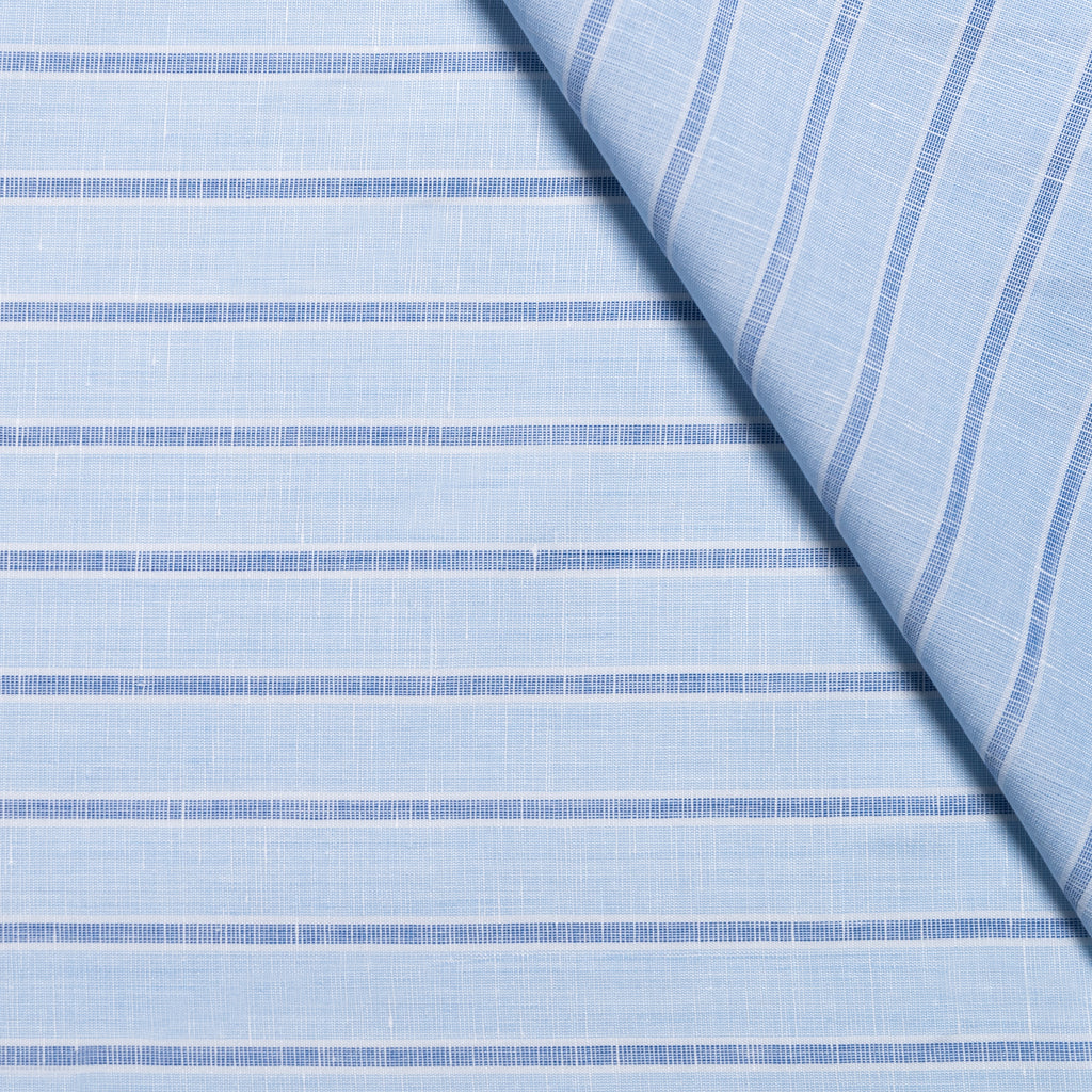 striped linen shirt fabric / design 9 