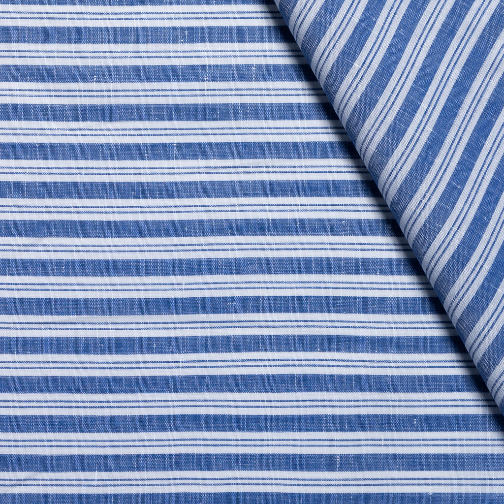 striped linen shirt fabric / drawing 7 