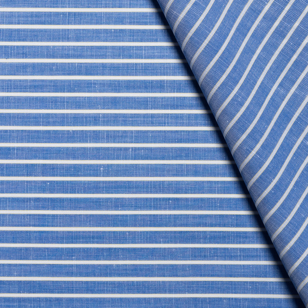 Striped linen shirt fabric / design 3