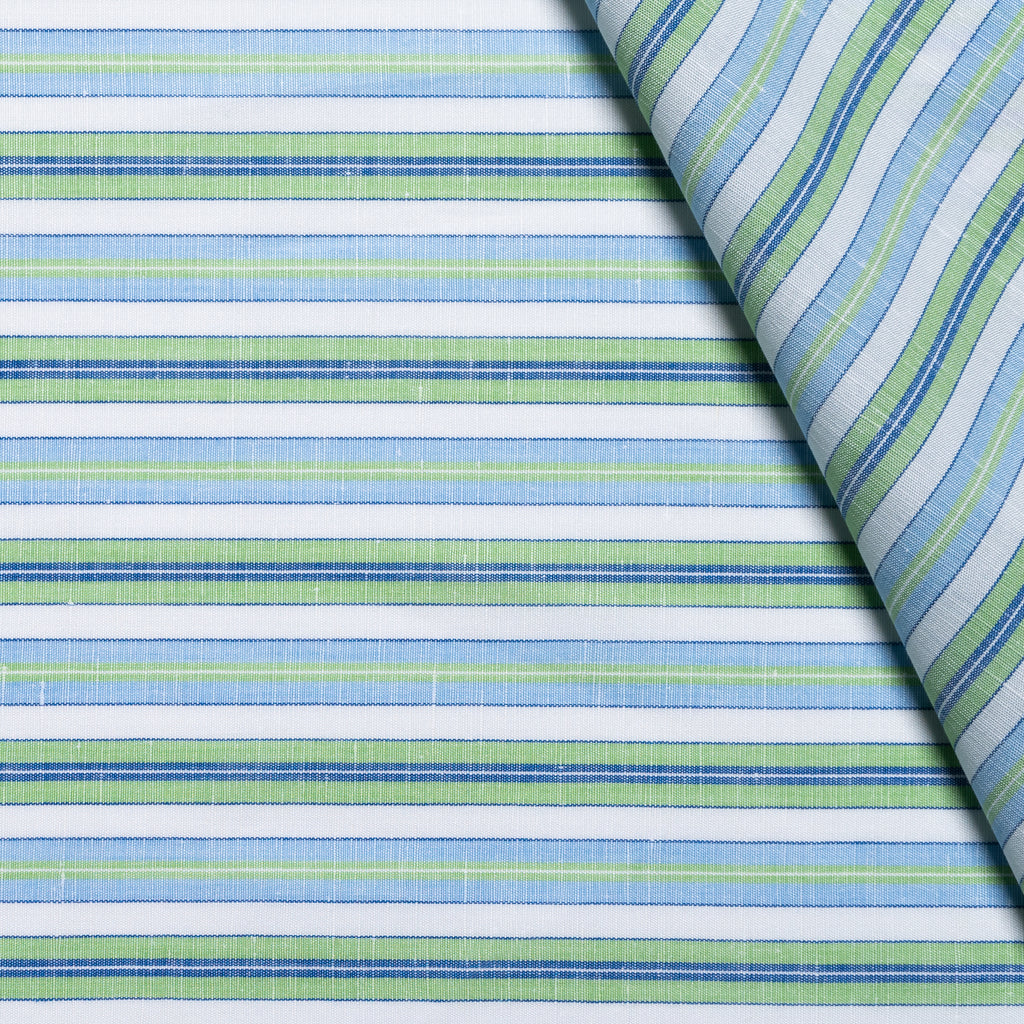 striped linen shirt fabric / design 2 
